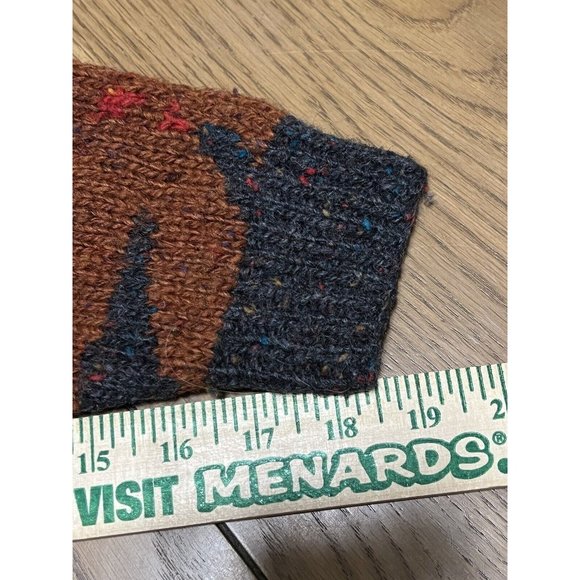 Susann D Size Medium Hand-Knit Wool Blend Multicolor Art-to-Wear Womens Sweater - Picture 9 of 10